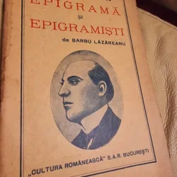 Barbu Lazareanu - Cu privire la Epigrama si Epigramisti