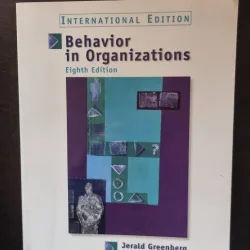 Behavior in Organizations - Jerald Greenberg, Robert A. Baron