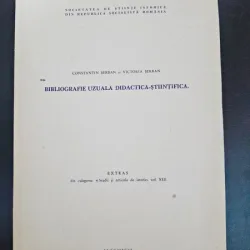 Bibliografie uzuala didactica-stiintifica  - Constantin Serban, Victoria Serban
