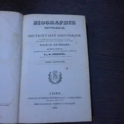 Biographie universelle ou dictionnaire historique - M. Perennes  (carte in limba franceza)