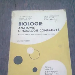 BIOLOGIE. ANATOMIE SI FIZIOLOGIE COMPARATA - I.E. VOICULESCU  (MANUAL PENTRU ANUL II LICEE)