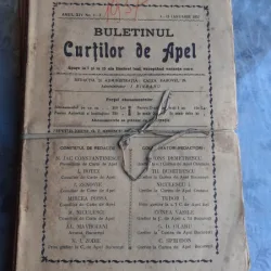 BULETINUL CURTILOR DE APEL, 1937, NUMERE DE LA 1 LA 20