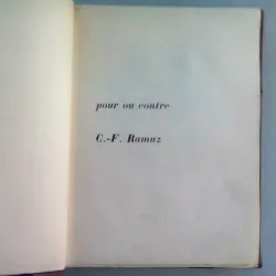 C F RAMUZ