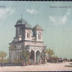 Carte postala, Alexandria, Biserica Catedrala Sf. Alexandru, perioada interbelica