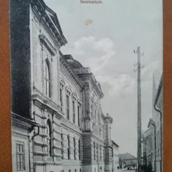 Carte postala, Arad Seminarul, 1924