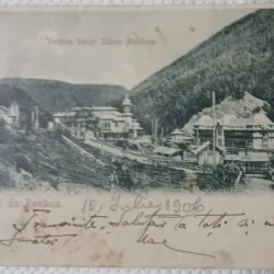 Carte Postala, Baile Slanic Moldova, vedere generala, 1906