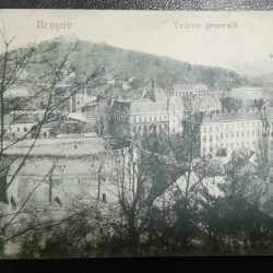 Carte postala, Brasov, vedere generala, 1926