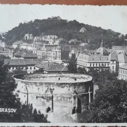 Carte postala, Brasov, vedere generala, 1937