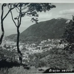 Carte postala, Brasov, vedere generala, 1942
