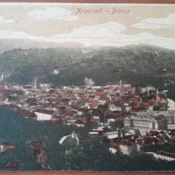 Carte postala, Brasov, vedere generala, perioada interbelica