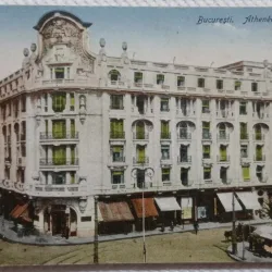 Carte postala Bucuresti Athenee Palace, 1927