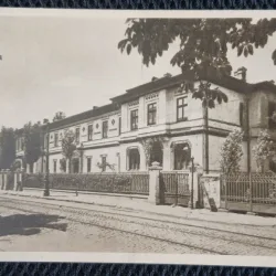 Carte Postala, Bucuresti, Scoala Centrala de Fete, fatada scolii din strada G-I Lahovari, perioada interbelica