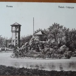 Carte postala, Buzau Teich Crangu, 1918