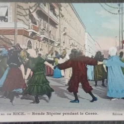 Carte postala, Carnavalul de la Nice, inceput de secol XX