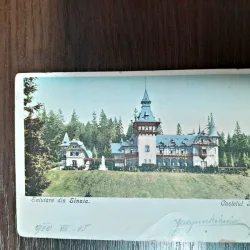 Carte postala, Castelul Peles la inceput de secol XX, circulata