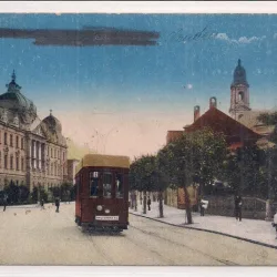 Carte postala circulata din perioada interbelica