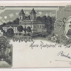 Carte postala circulata in anul 1899 Radna, Judetul Arad