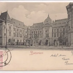 Carte postala circulata in anul 1900 Bucuresti