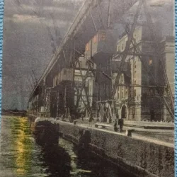 Carte postala, Constanta, silozurile, 1927