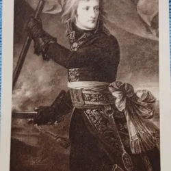 Carte postala, dupa tabloul Napoleon Bonaparte au Pont dArcole de la Musee de Versailles