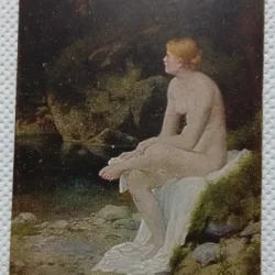 Carte postala, Femeie nud, perioada interbelica
