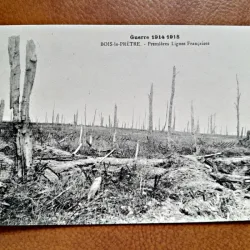 Carte postala Guerre 1914-18, Bois le Pretre, Premieres Lignes Francaises