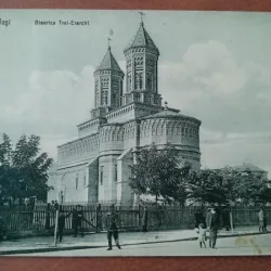 Carte postala, Iasi Biserica Trei Ierarhi, 1912