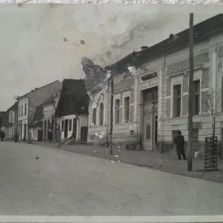Carte postala, imagine din Huedin, perioada interbelica