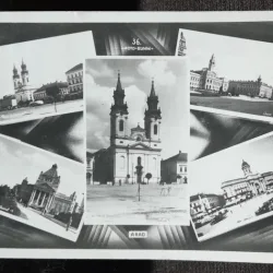 Carte postala, imagini din Arad, 1942