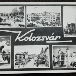 Carte postala, imagini din Cluj, perioada interbelica