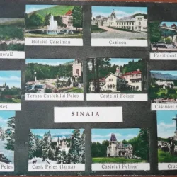 Carte postala, imagini din Sinaia, 1934