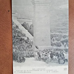 Carte postala, Les Goumiers, reproducere Pantheon de la Guerre, 1920