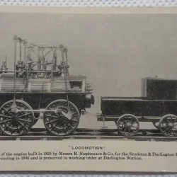 Carte postala, Locomotion, model of the engine built in 1825