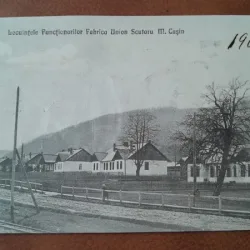 Carte postala, Locuintele Functionarilor Fabrica Union Scutaru M.Casin, perioada interbelica