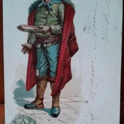 Carte postala, muzicant, 1906