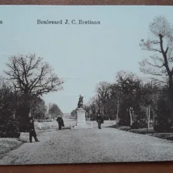 Carte postala, necirculata, Bdul Bratianu, Buzau 1917