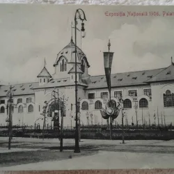 Carte postala, Palatul Industriei, expozitia Nationala. 1906