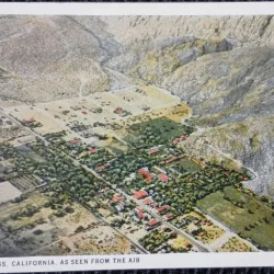 Carte Postala, Palm Springs, Californis, as seen from the air, anii 40-50