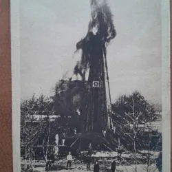 Carte postala, Puţuri de petrol româneşti din Predeal, perioada interbelica
