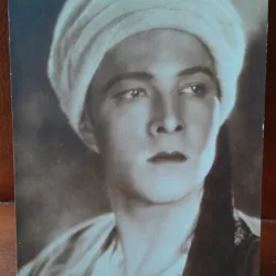 Carte postala, Rudolph Valentino, actor american de film mut, de origine italiană, 1895-1926
