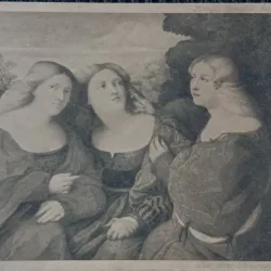 Carte Postala, tablou de la Galeriile din Dresden, perioada interbelica