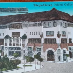 Carte postala, Targu-Mures, Palatul Cultural, 1928