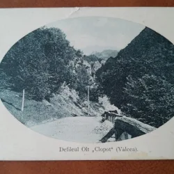 Carte postala, Valcea, Defileul Olt Clopot, perioada interbelica