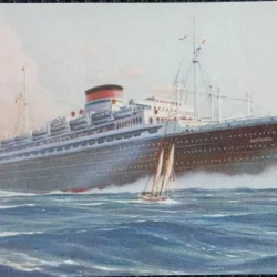 Carte Postala, Vapor Neptunia Oceania, Mediterraneo-Sus America, perioada interbelica