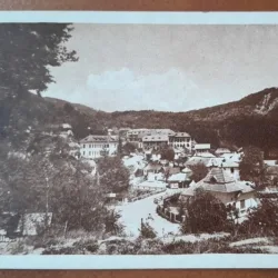 Carte postala, vile din Baile Olanesti-Valcea, 1945