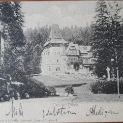 Carte postalala, Sinaia, Castelul Foisor, 1903