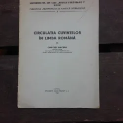 CIRCULATIA CUVINTELORIN LIMBA ROMANA - DIMITRIE MACREA