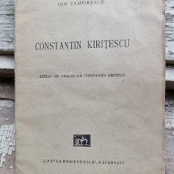 CONSTANTIN KIRITESCU - ION ZAMFIRESCU