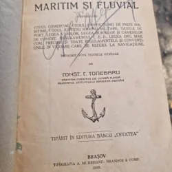 Constantin Tonegaru - Codul Maritim si Fluvial