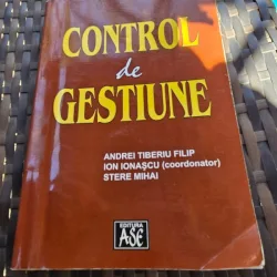 Control de gstiune - Andrei Tiberiu Filip, Ion Ionescu, Stere Mihai